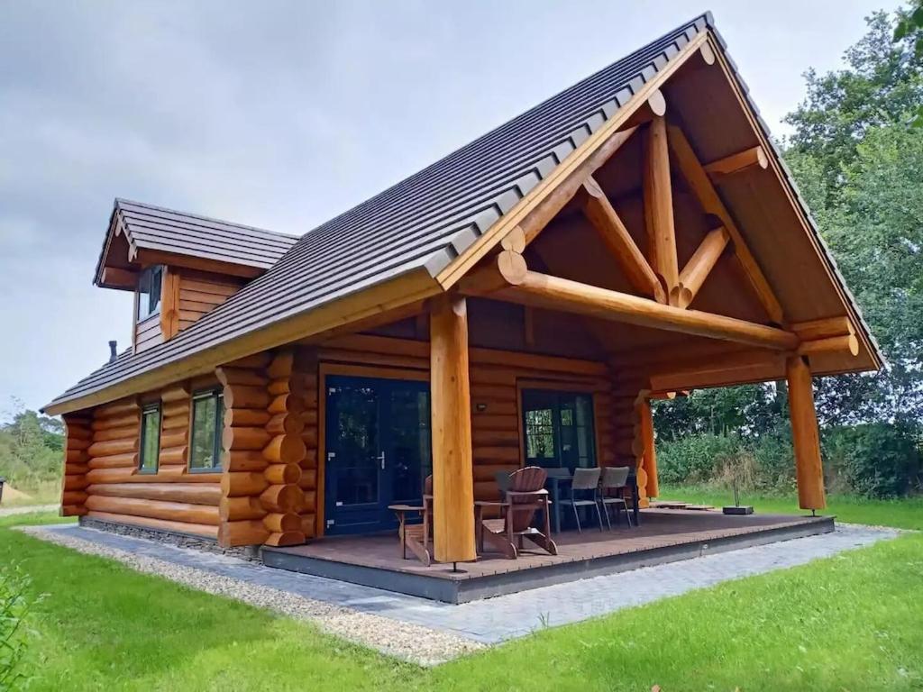 Unieke Houten Villa Met Sauna In Twente - 5P Den Ham Exteriör bild