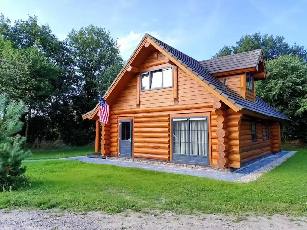 Unieke Houten Villa Met Sauna In Twente - 5P Den Ham Exteriör bild