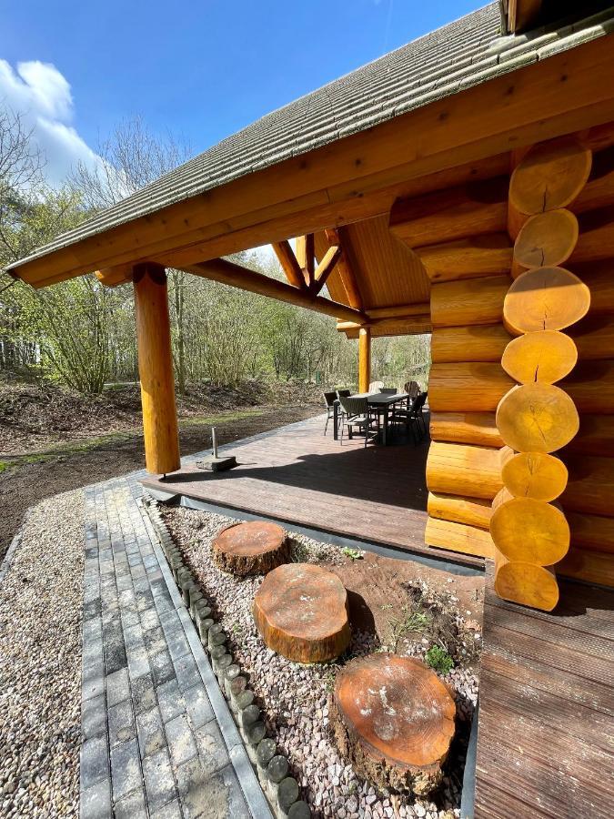 Unieke Houten Villa Met Sauna In Twente - 5P Den Ham Exteriör bild