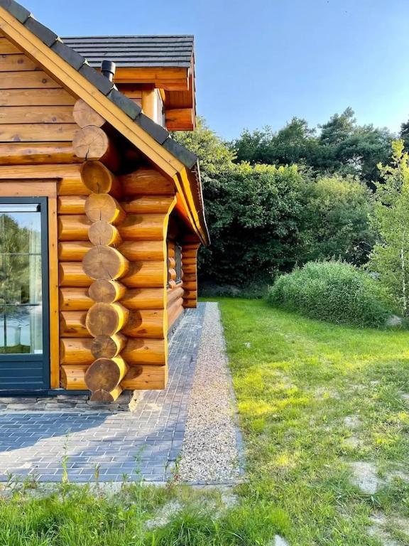 Unieke Houten Villa Met Sauna In Twente - 5P Den Ham Exteriör bild