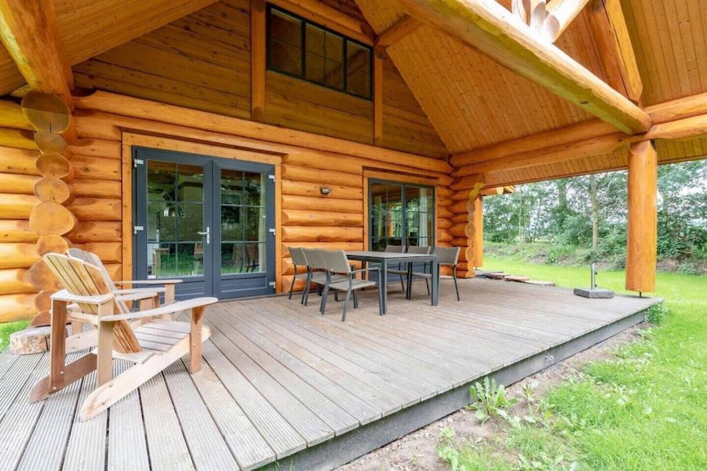 Unieke Houten Villa Met Sauna In Twente - 5P Den Ham Exteriör bild