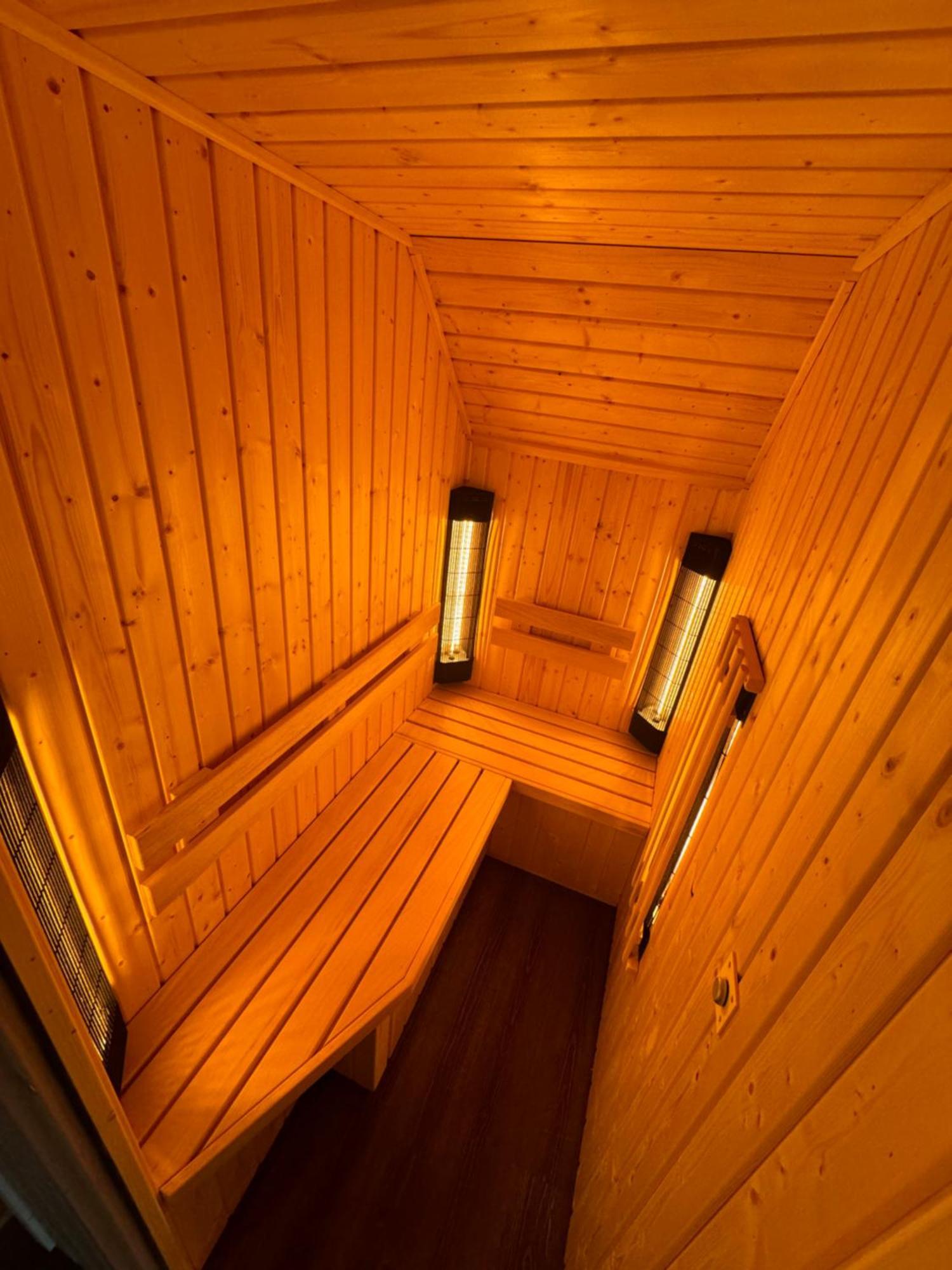 Unieke Houten Villa Met Sauna In Twente - 5P Den Ham Exteriör bild
